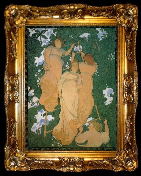 framed  Maurice Denis the ladder in the foliage, ta009-2